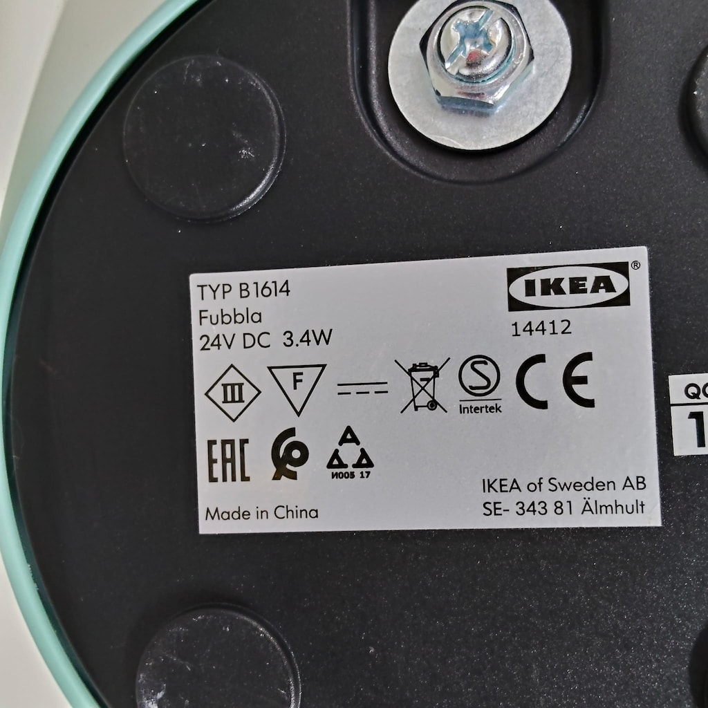 IKEA TYP B1614 Fubbla 24V DC 3.4W METAL LED MASA LAMBASI - 2