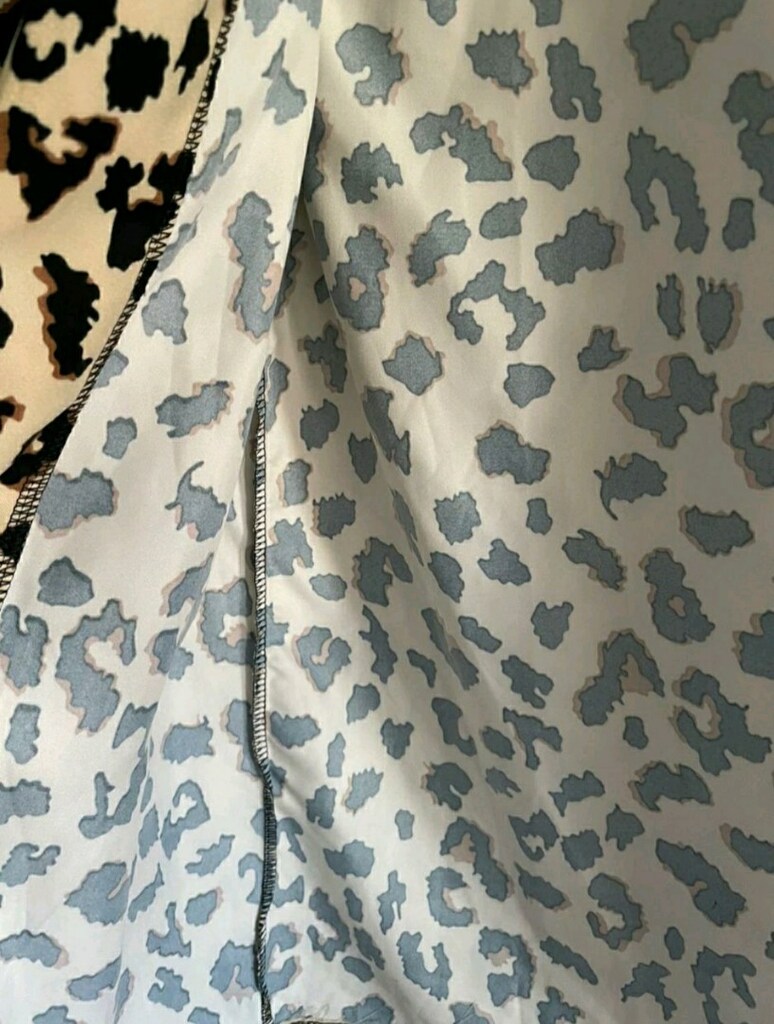 Leopar desenli ince kumaş bayan ceket - 4