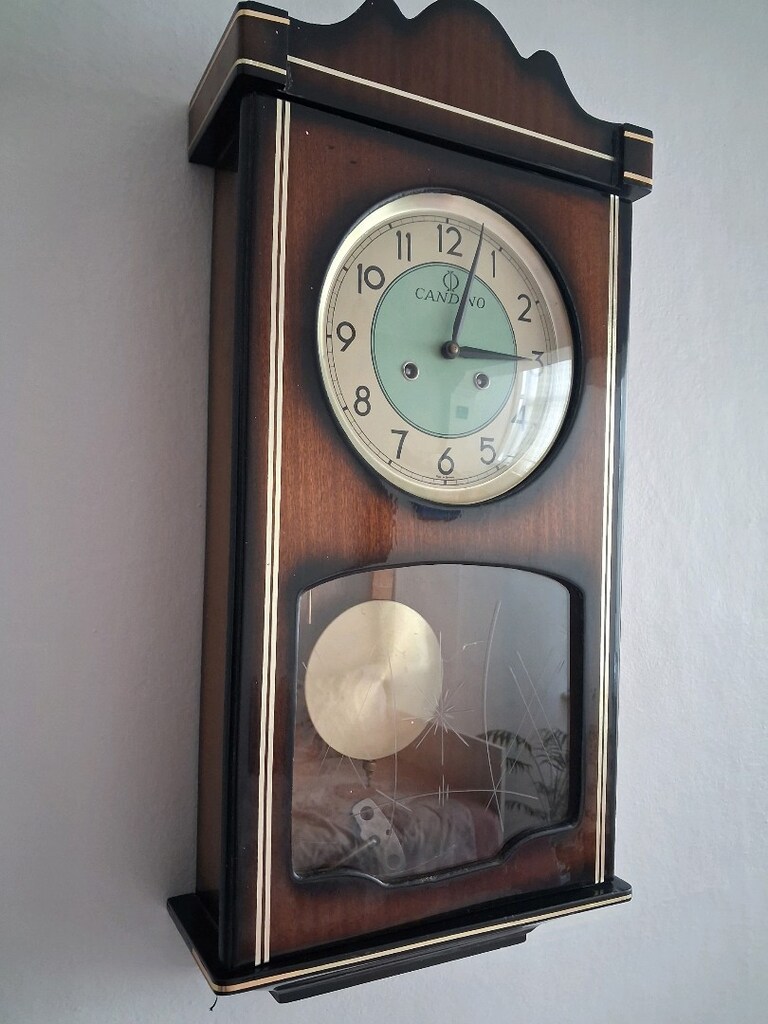 CANDINO Kurmalı Gonglu Duvar Saati ALMAN - 5