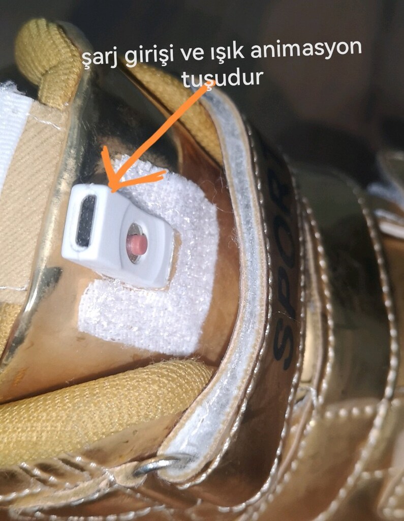 36 numara yurt dışından şarjlı ışıklı ayakkabı - 7
