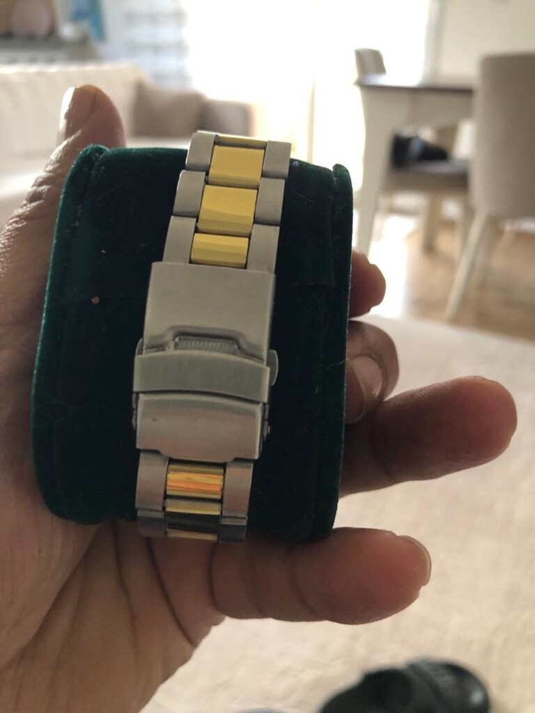 rolex pil tavimli fosforlu çeklik kasa temiz yeni - 2