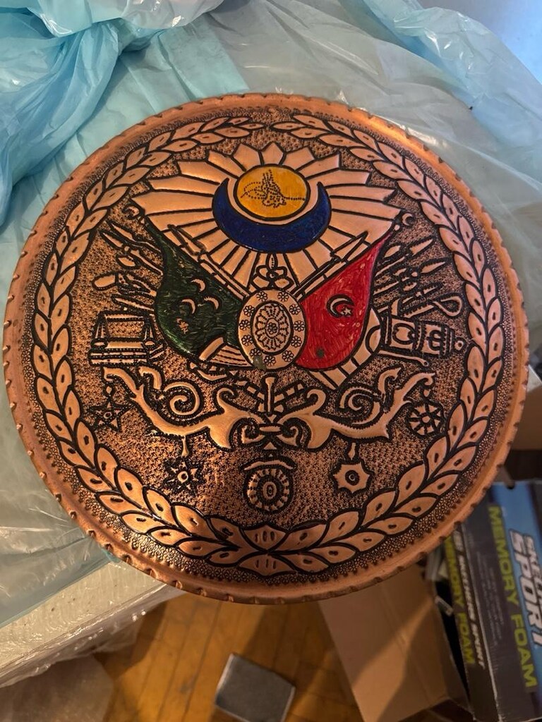 osmanli arması bakir işleme - 2