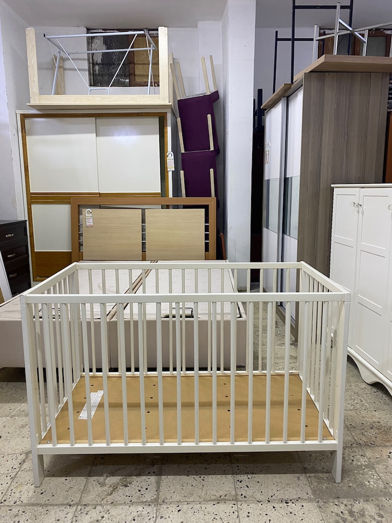 2. EL IKEA MARKA AHŞAP BEBEK BEŞIĞI - 6