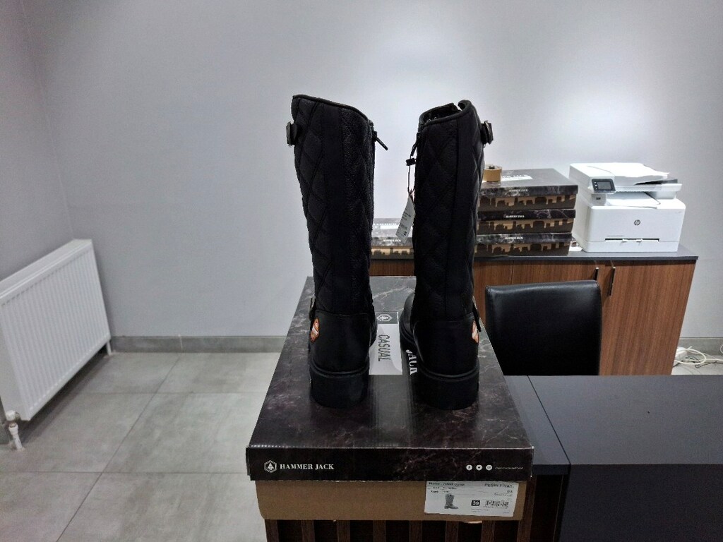 HAMMER JACK 102 15980-Z SİYAH HAKİKİ DERİ,39 - 5