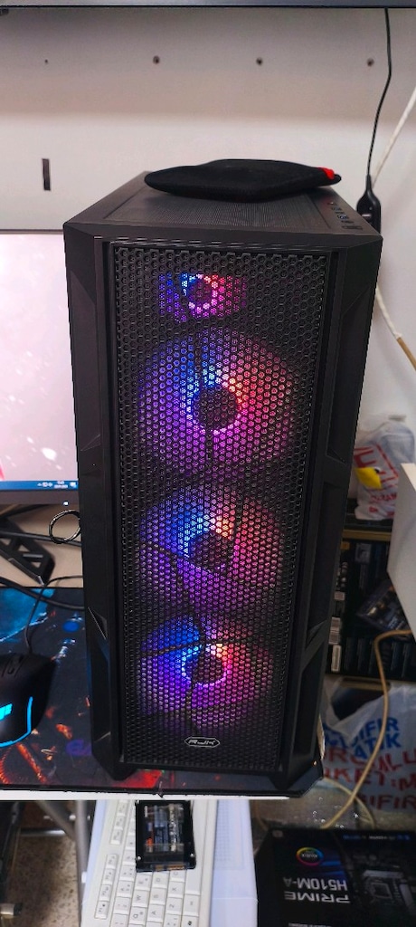 4 ADET. RAJİNTEK. MARKA .KALİTELİ.. 12CM RGB. KASA FANİ. SİFİR AYARNDA - 6