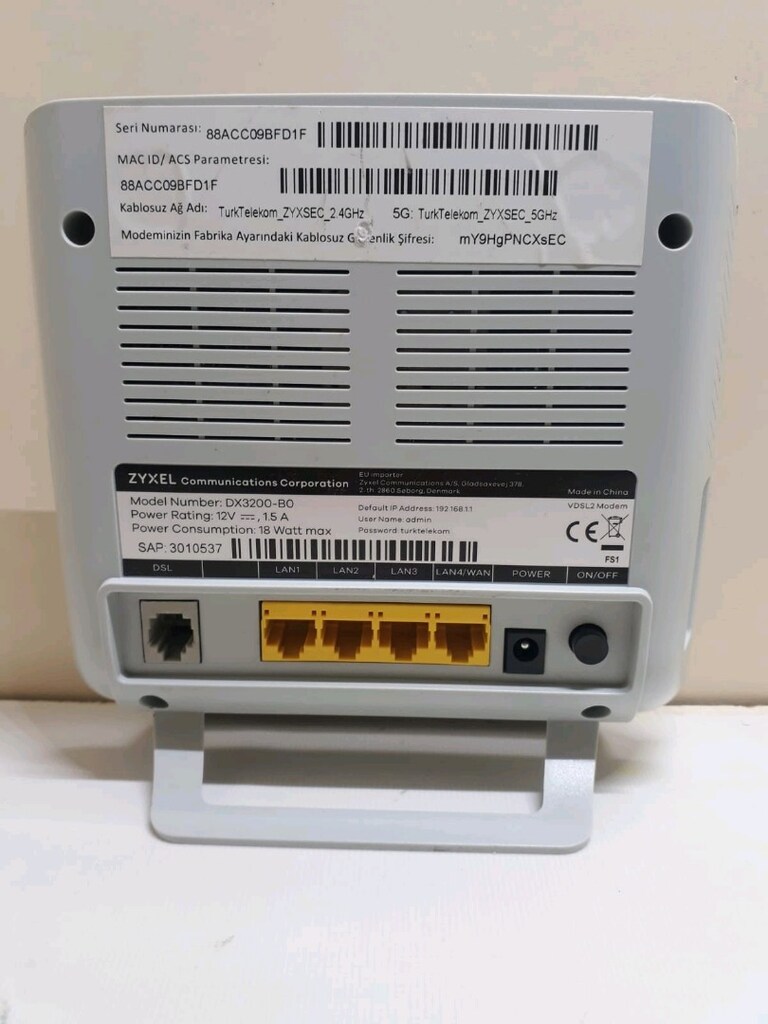 Zyxel Dx3200 wifi 6 VDSL modem - 2