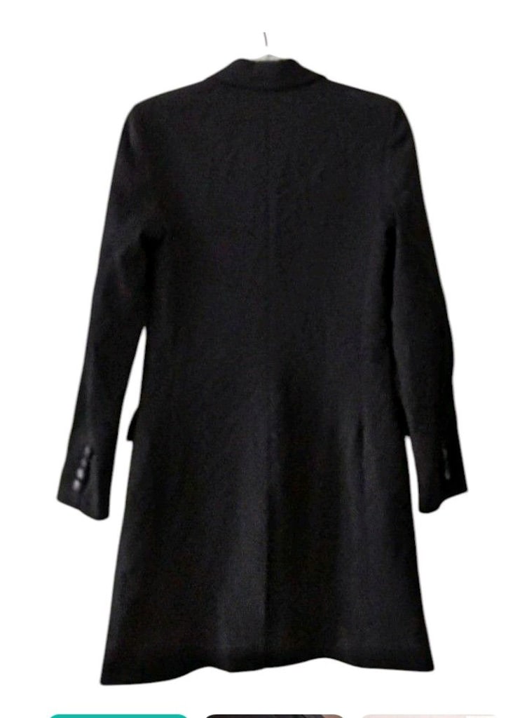 Mango Siyah Uzun Blazer Kaban / Ceket - Sıfır Etiketli — görsel 4/9