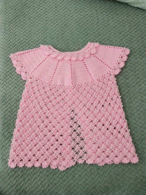 bebek yeleği boncuklu - 2