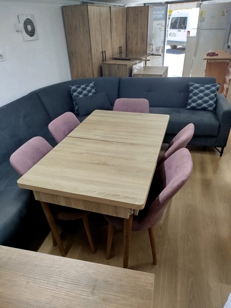 YEMEK MASASI VE 5 ADET SANDALYE - 4
