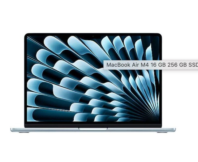 MacBook Air 13" M4 (16 GB / 256 GB) – 17 Nisan 2028 Apple Garantili