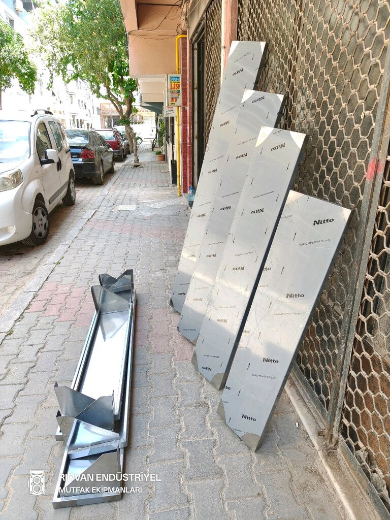 tek katlı duvar rafı krom duvar raf endüstriyel hazır mutfak duvar raf - 7