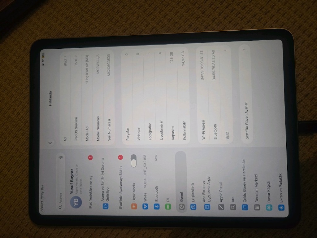 iPad Air 11" M3 128 GB + Apple Magic Keyboard | Garantili 2027 - 4
