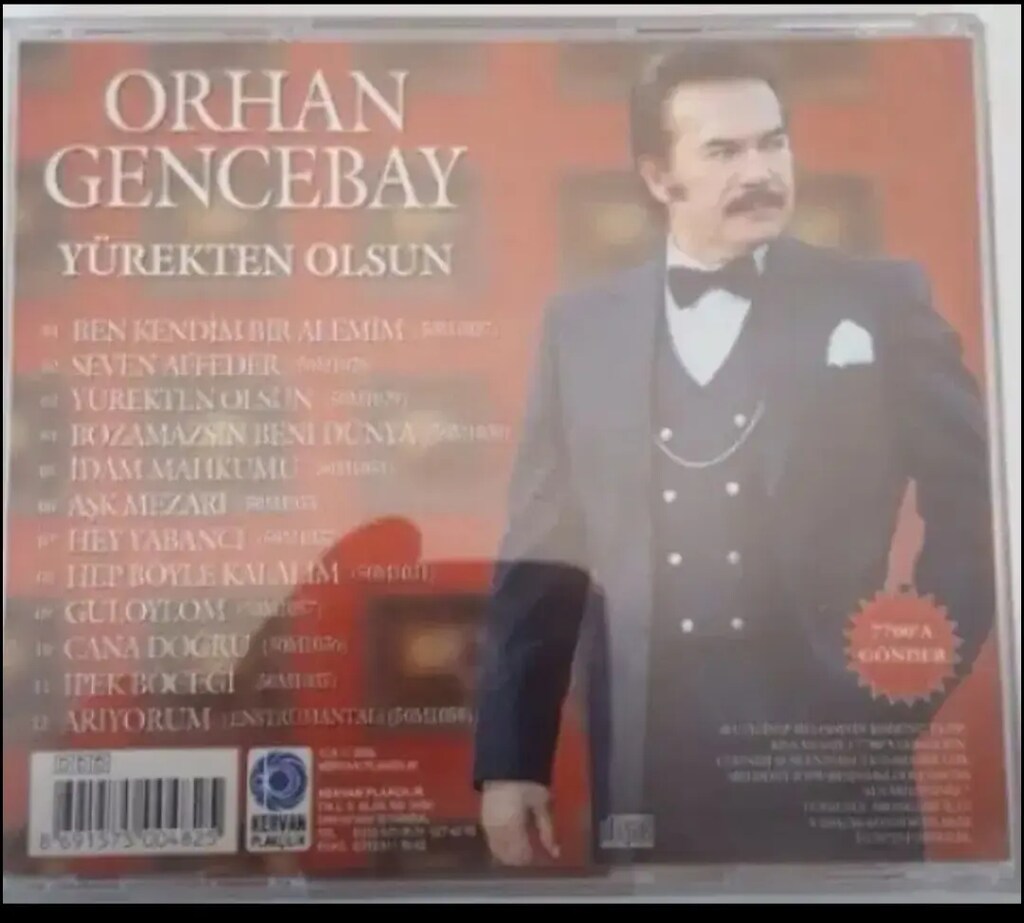 Orhan gencebay - yürekten olsun - cd
Atlama takılma yok sorunsuz - 2