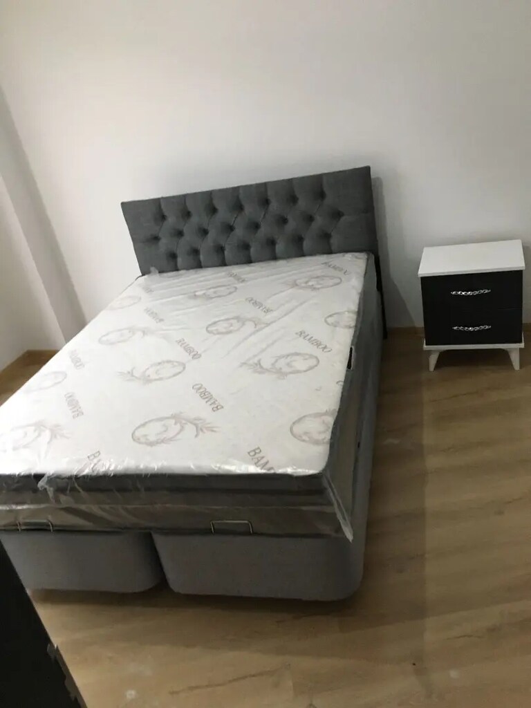 Sıfır kaliteli çift kişilik baza başlık petli yatak - 8