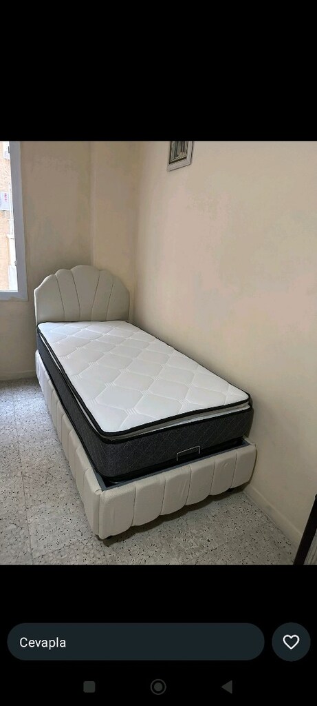 Tek kişilik baza Başlık petli yatak takım sandıklı baza - 8