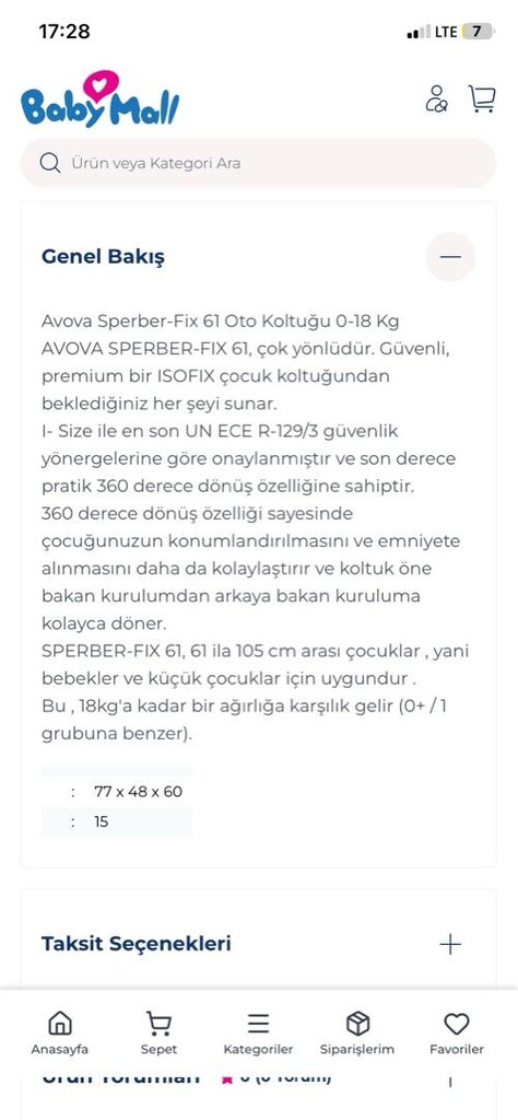 Avova isofixli oto koltuğu - 4
