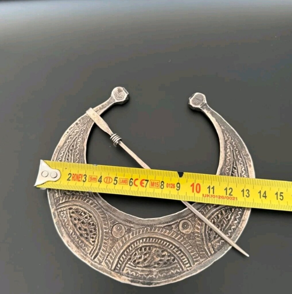 ANTİKA KOMPLE GÜMÜŞ BÜYÜK BOY FİBULA - 4