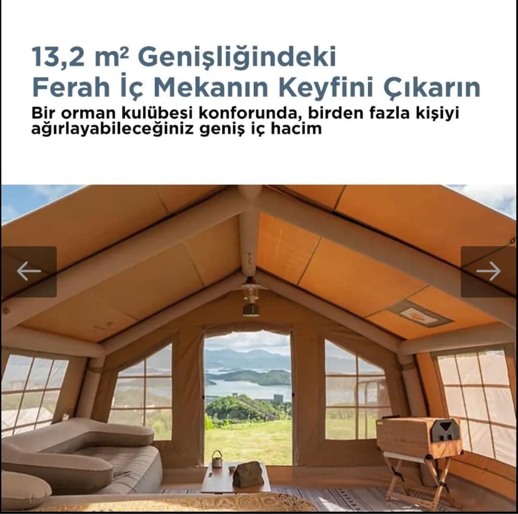 Sıfır Ayarında Habl Şişme Kamp Çadırı – 13.2 M2 - 4
