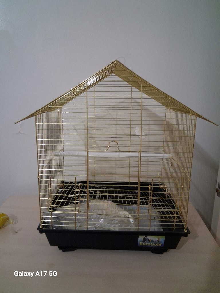 Eurogold Üçgen Pirinç Kuş Kafesi - 2