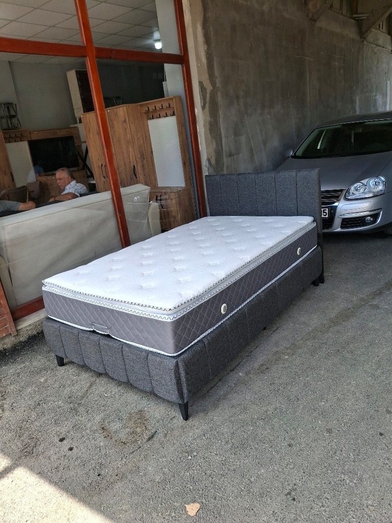 120×200 BAZA BAŞLIK ORTOPEDİK YATAK SIFIR SET - 4