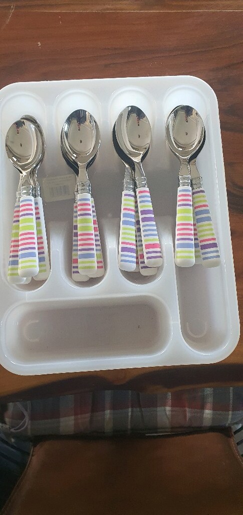 Colorline Paslanmaz Çelik Kaşığı Renkli. (16 Adet) - 2