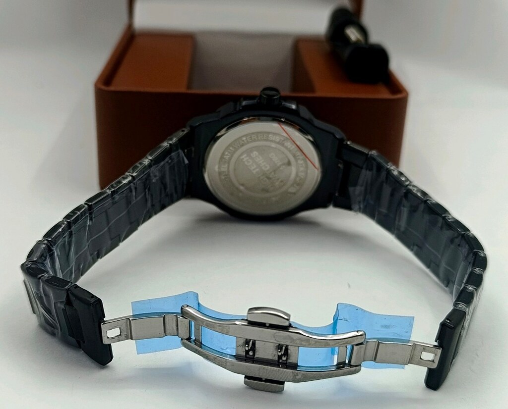 SIFIR DERİ KUTUSUNDA, DARKY (ÇELİK) KARE KOL SAATİ - 7