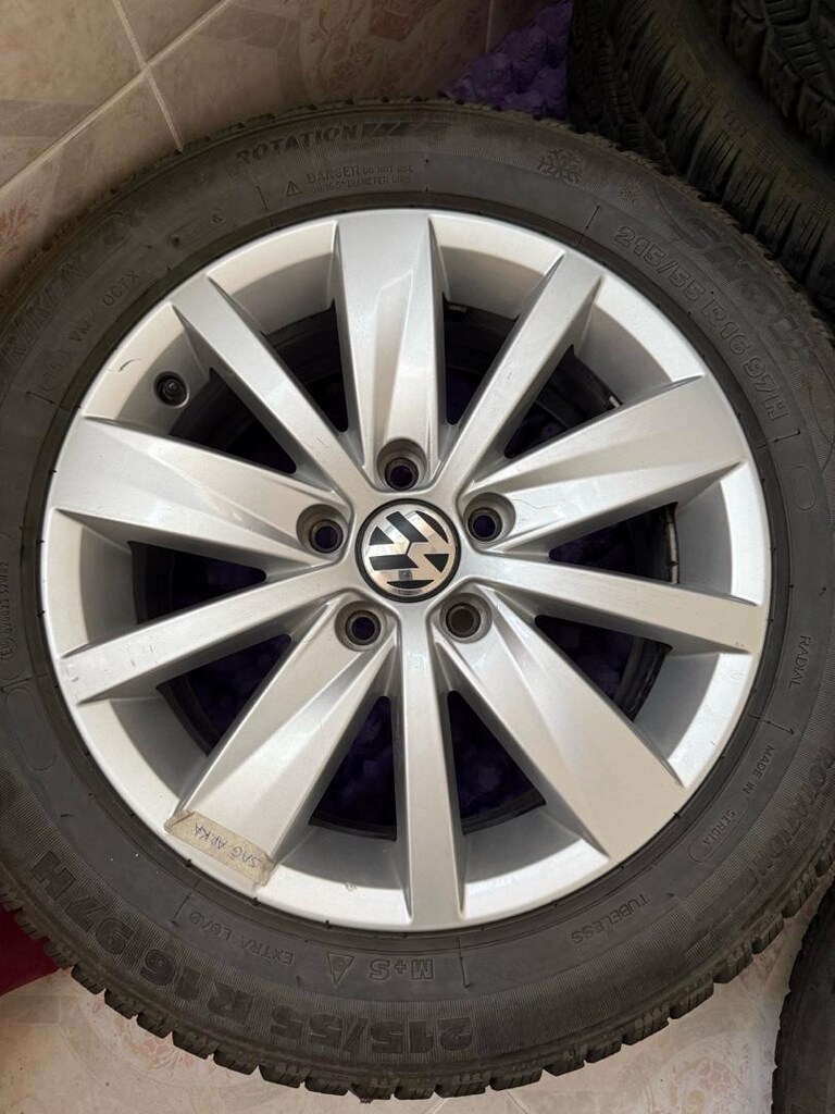 Passat B7 çıkma orijinal 16” jant ve kışlık lastik - 3