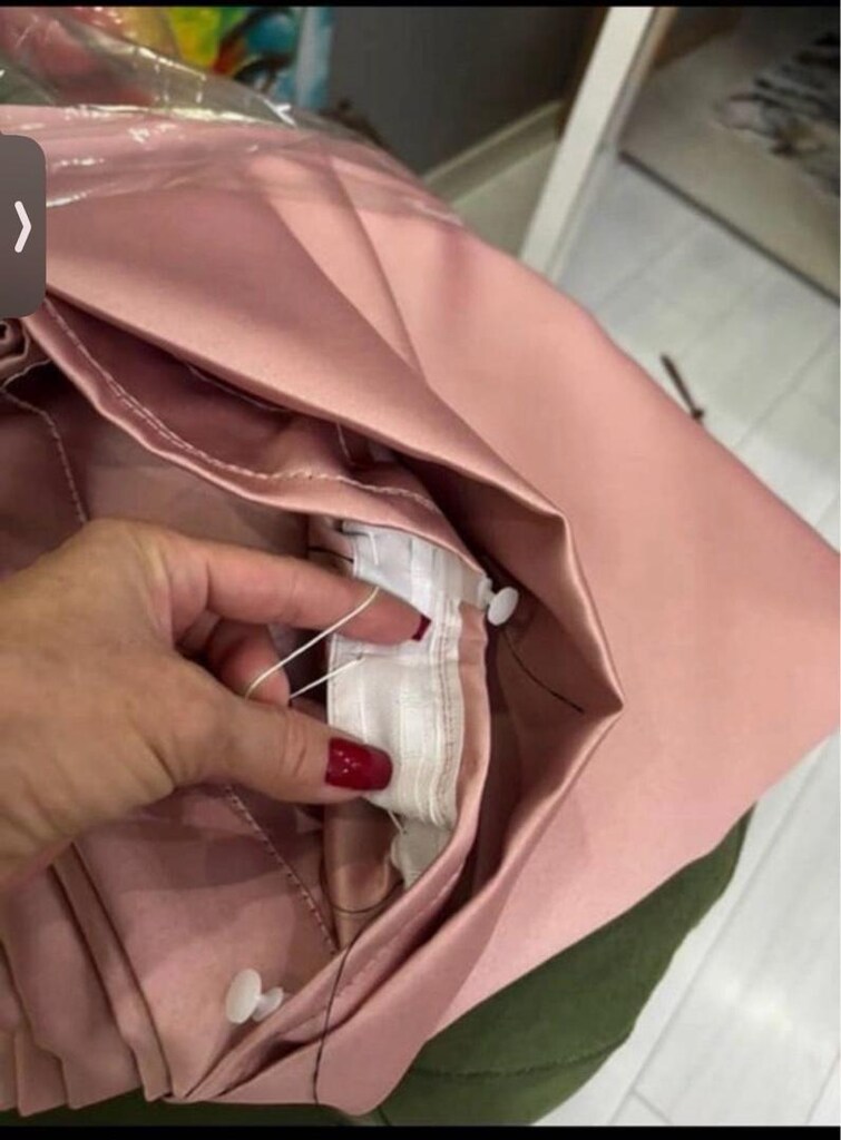 SIFIR ÇİFT KANAT PEMBE IŞIK GEÇİRMEZ FON PERDE - 2