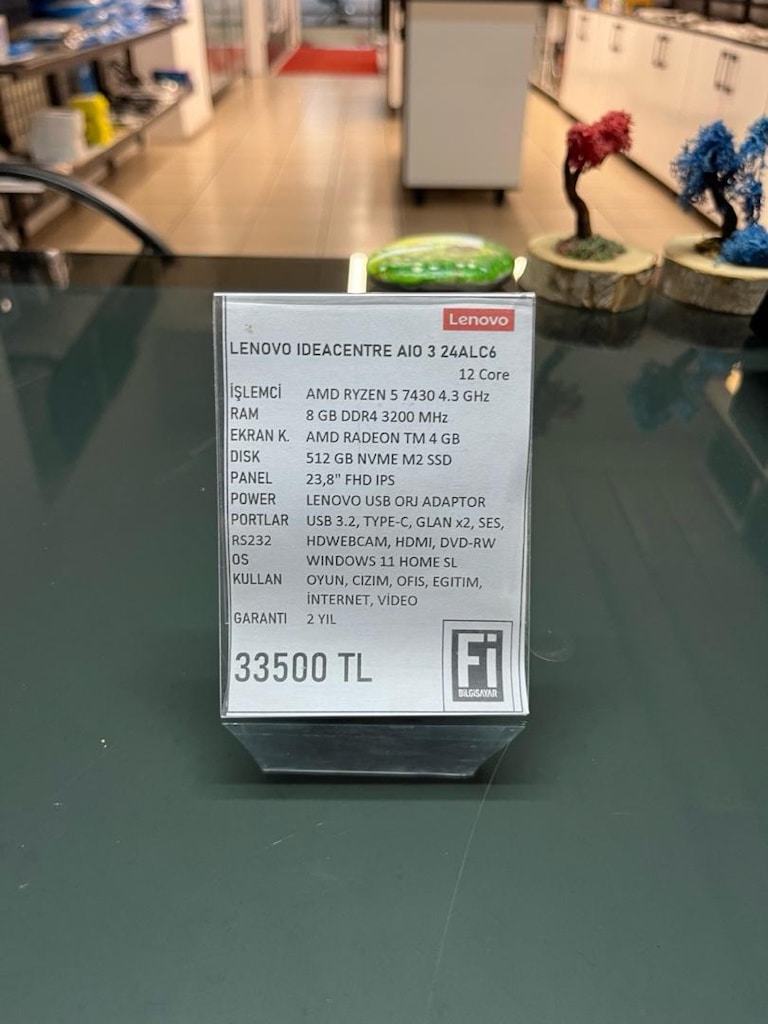 Lenovo IdeaCentre AIO 3 24ALC6 Yeni Bilgisayar - Fi Bilgisayar - 10