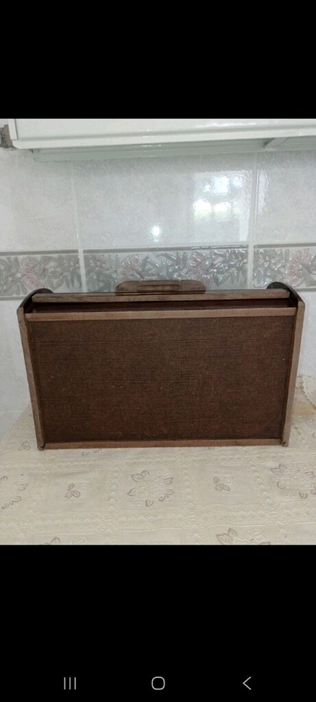 Ahşap Kapaklı Sandık Ekmeklik Kutusu - 7