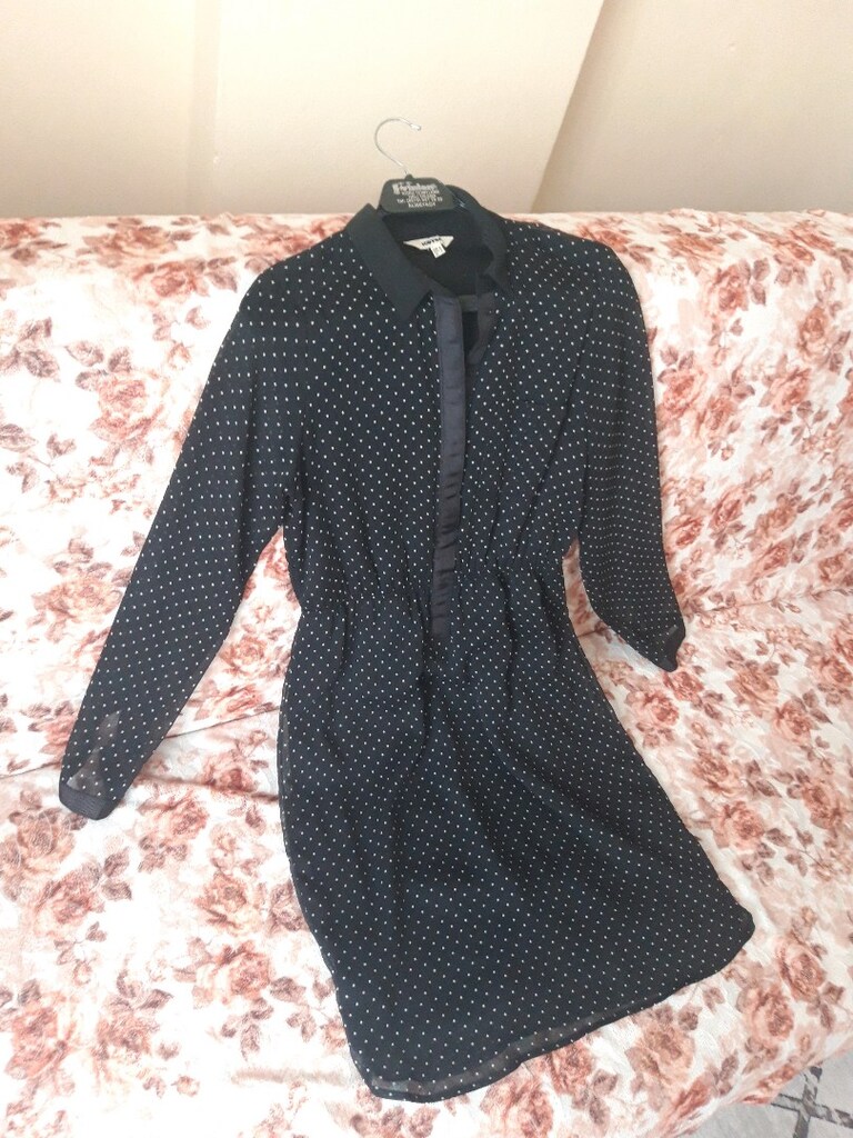 Abiye elbise şeffaf kollu S beden - 7