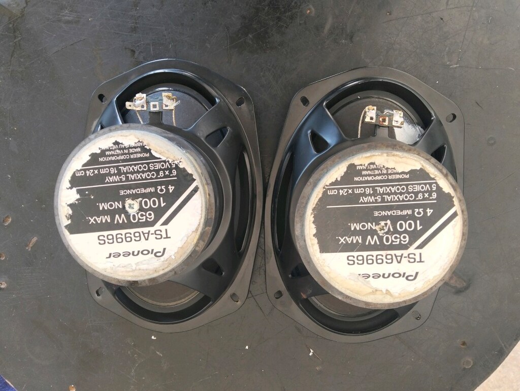 Pioneer 650wat 100rms oval kayık 85lik hoparlör takımı kabinleri dahil - 9