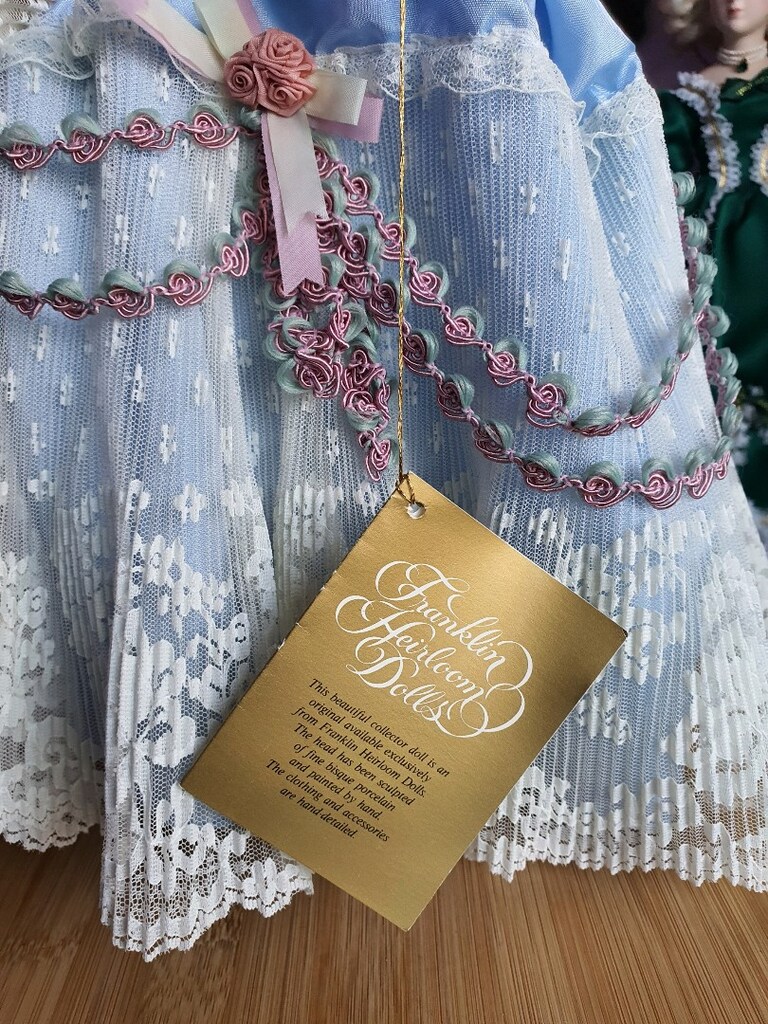 Marie Antoinette porselen bebek damgalı vintage - 10