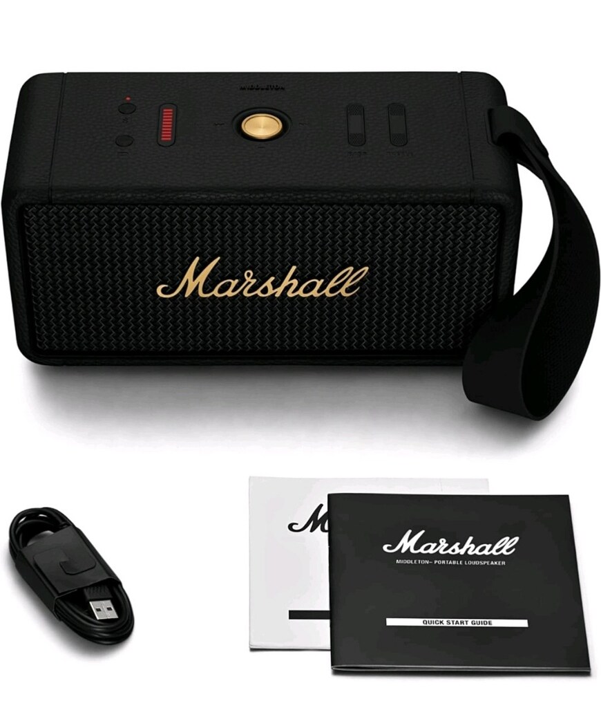 Marshall Middleton Bluetooth Hoparlör 20 saat 60w Yüksek Stereo Ses - 13