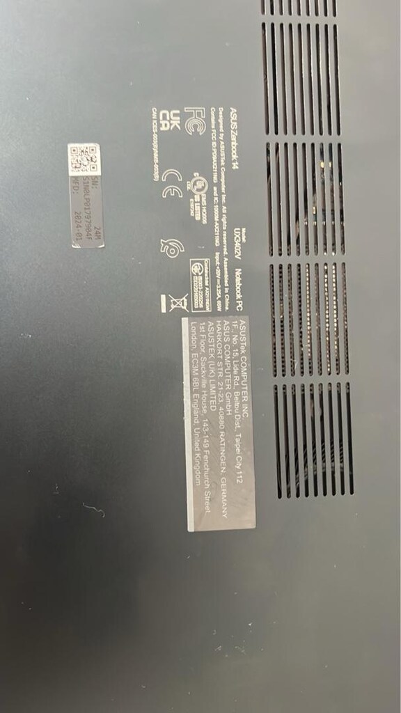 Asus zenbook UX3402VA - 2