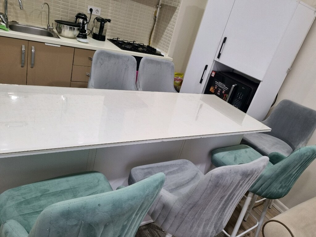 Canisa marka Tera serisi Ada Mutfak / Bar Sandalyesi 65 cm - Beyaz - 3