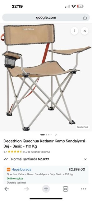 decatlon piknik sandalyesi