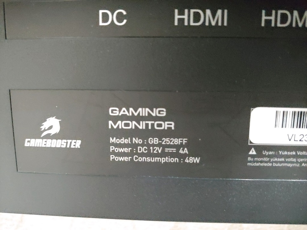 GAMEBOOSTER 24,5" GB-2528FF 0.5Ms 280Hz FULL - 6