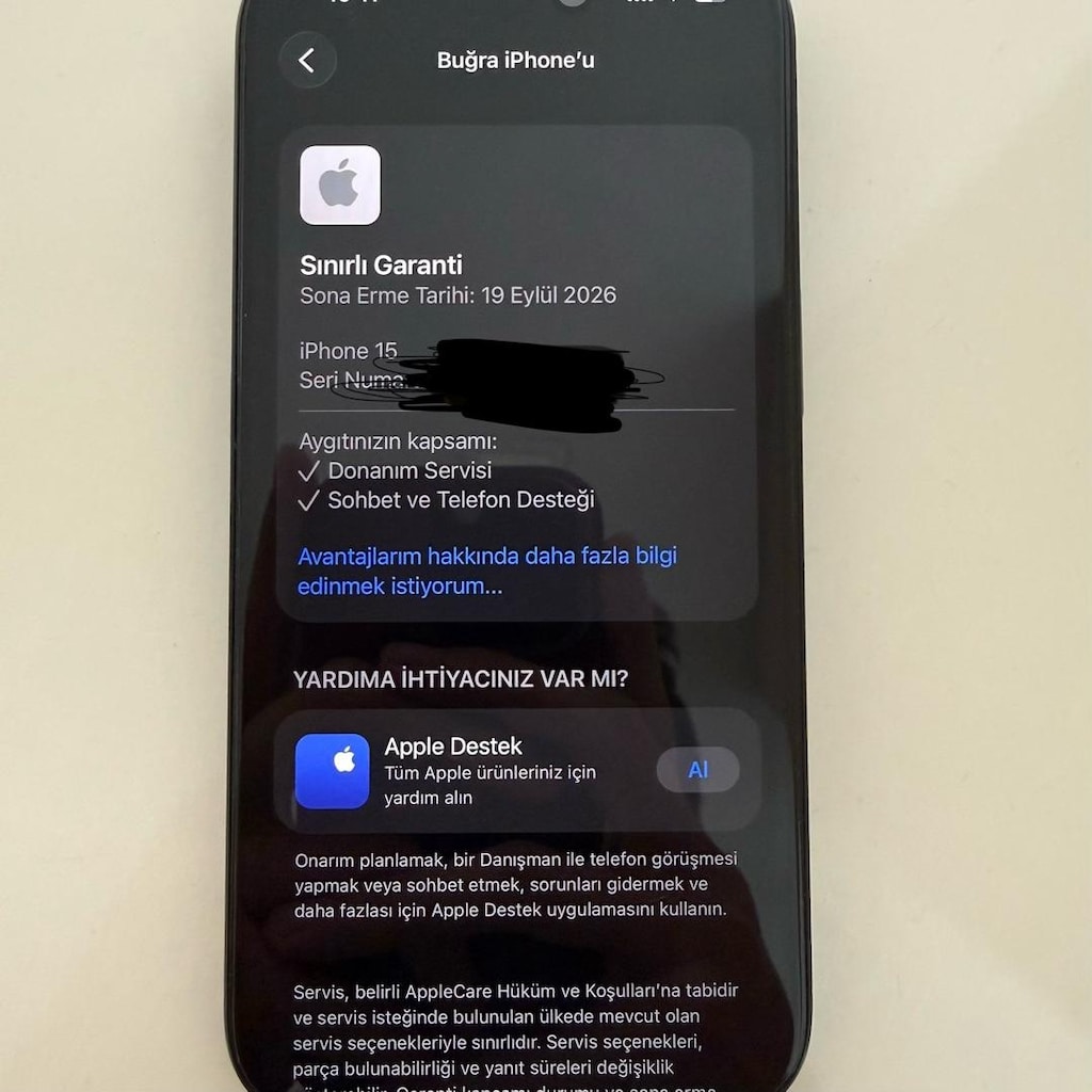 Tertemiz Sıfır ayarında Garantili Iphone 15 128 GB - 5