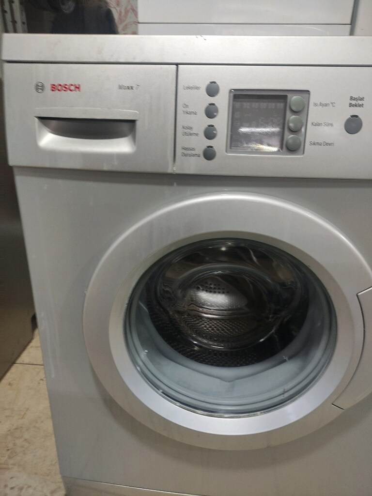 BOSCH MAX 7 KİLO GRİ RENK SORUNSUZ ÇALIŞIR DURUMDA TESLİM EDERİM - 3