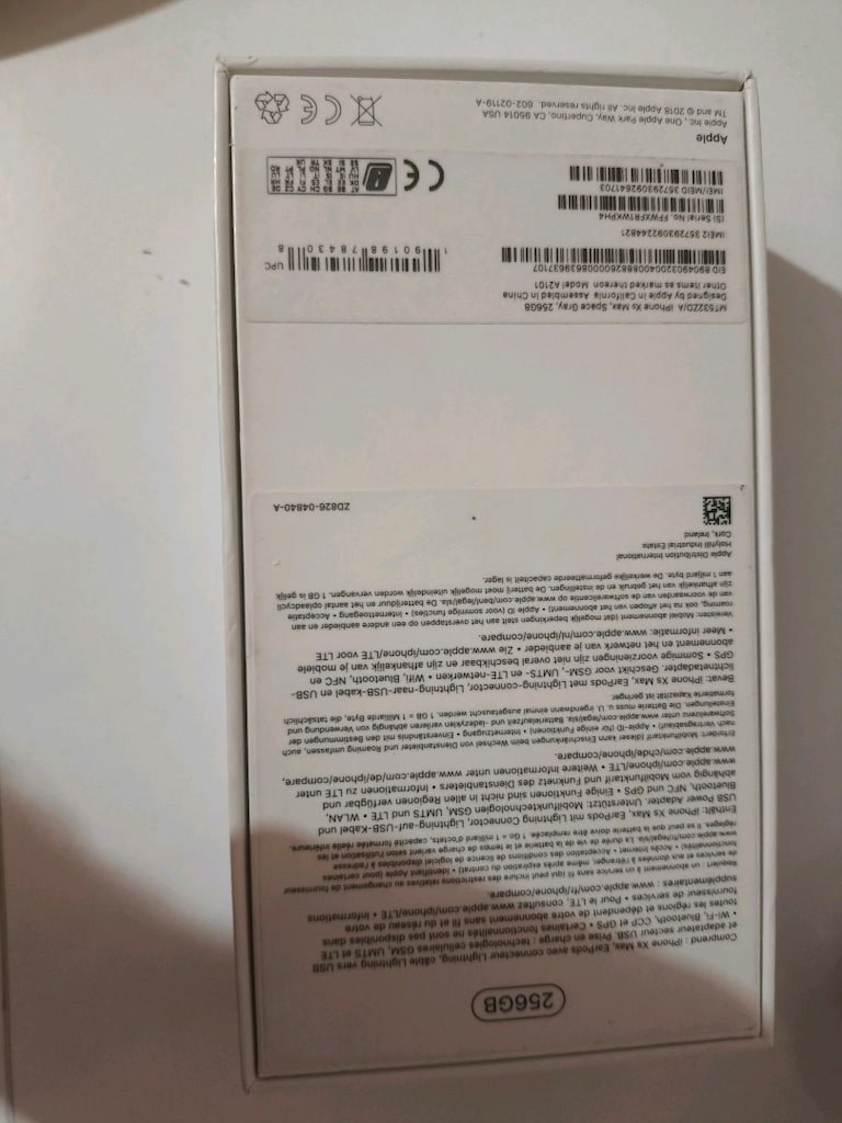 Apple xsMax boş kutu - 2