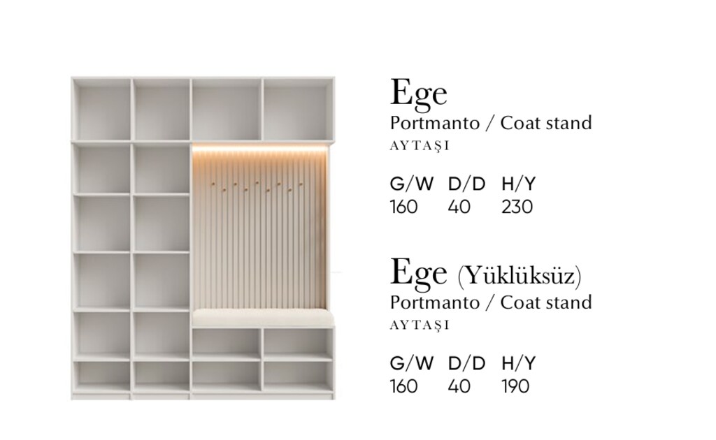 Sıfır , %100 MDF, Portmanto/Ayakkabılık - Aytaşı - 7