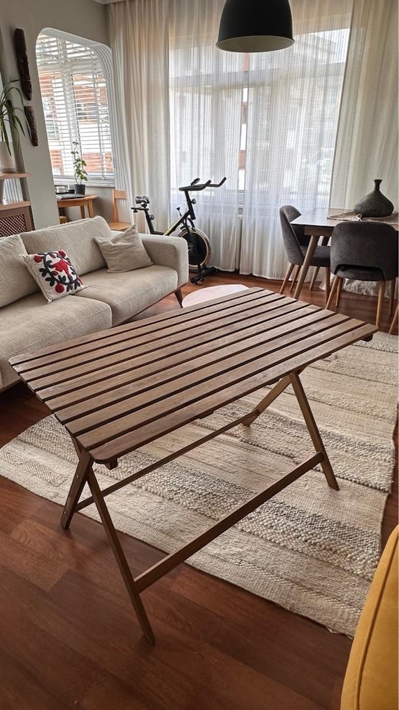 ASKHOLMEN açık kahverengi 112x62 cm katlanabilir masa - 3