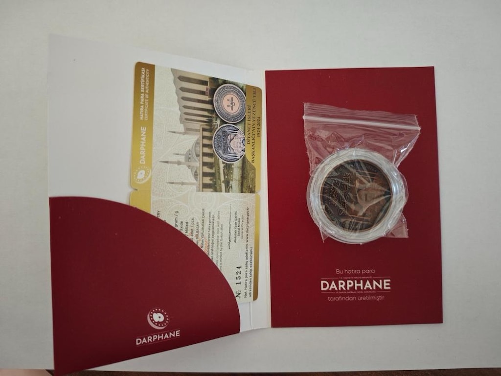 Diyanet İşleri Başkanlığı'nın 100. Yılı Bronz Hatıra Parası - 5