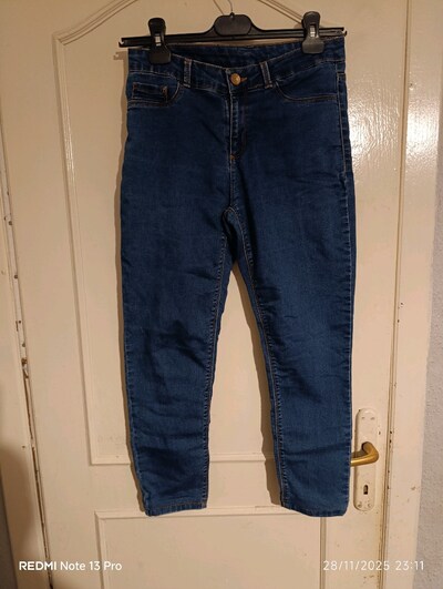 Lacivert Slim Fit Denim Pantolon (M-38)