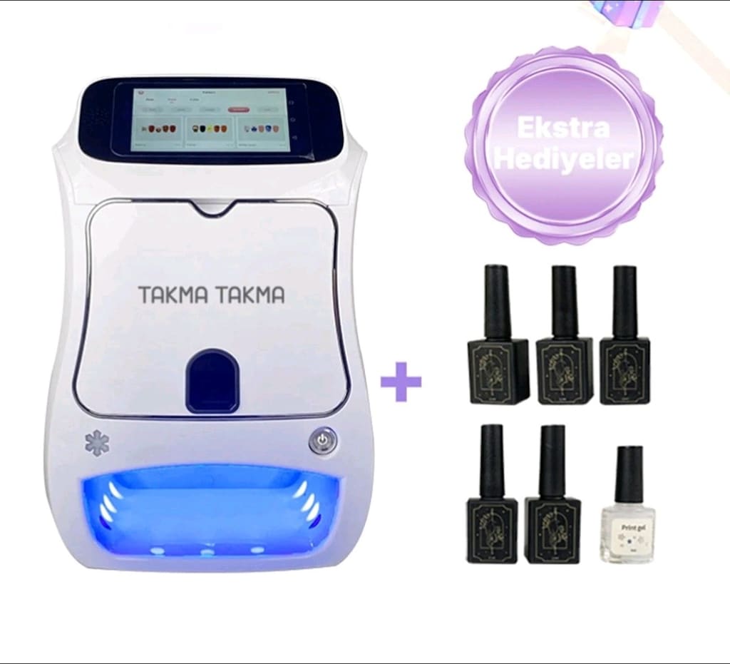 Tırnak Oje Boyama Printer Yazıcı Renkli Şekil Verici Yapay zekalı UV - 7