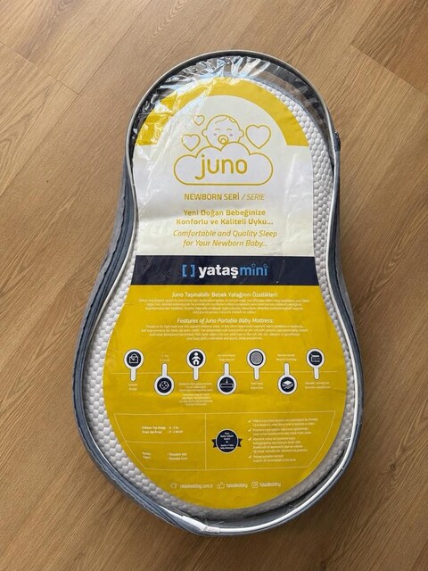 Yataş Bedding Juno Yenidoğan Bebek Yatağı | Çok Temiz | Taşıma Çantalı