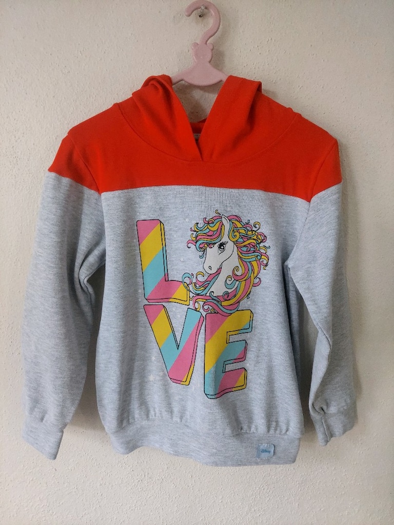 DİSNEY unicorn- yazı desenli sweatshirt - 8
