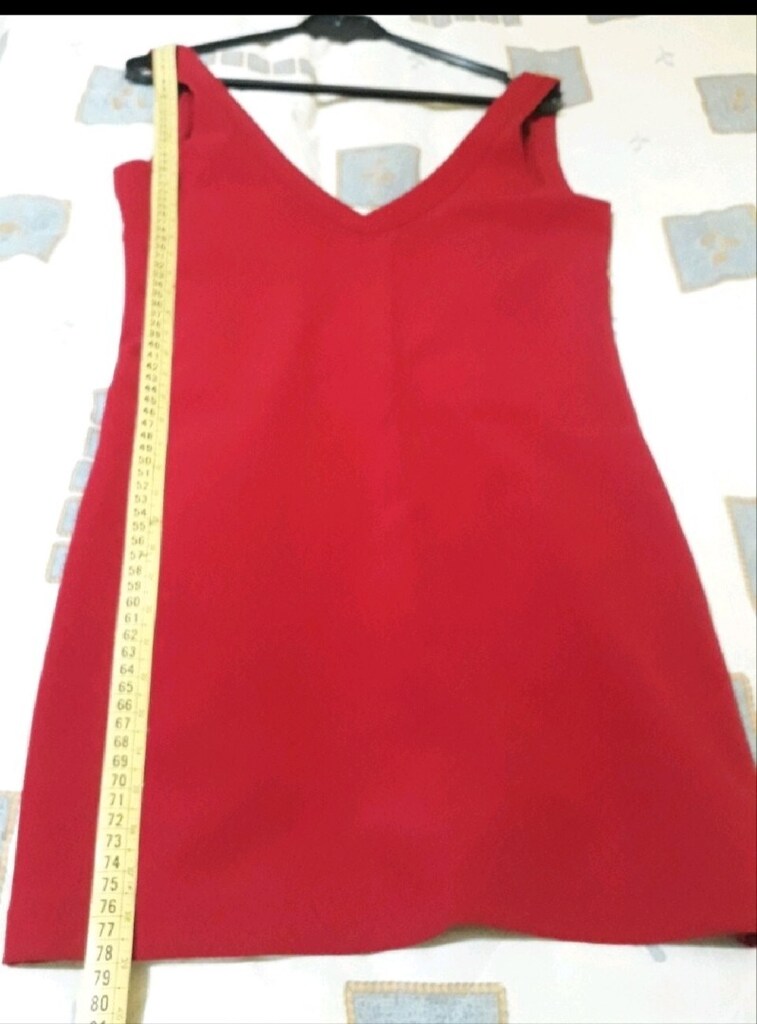 Kirmizi mini elbise - 3