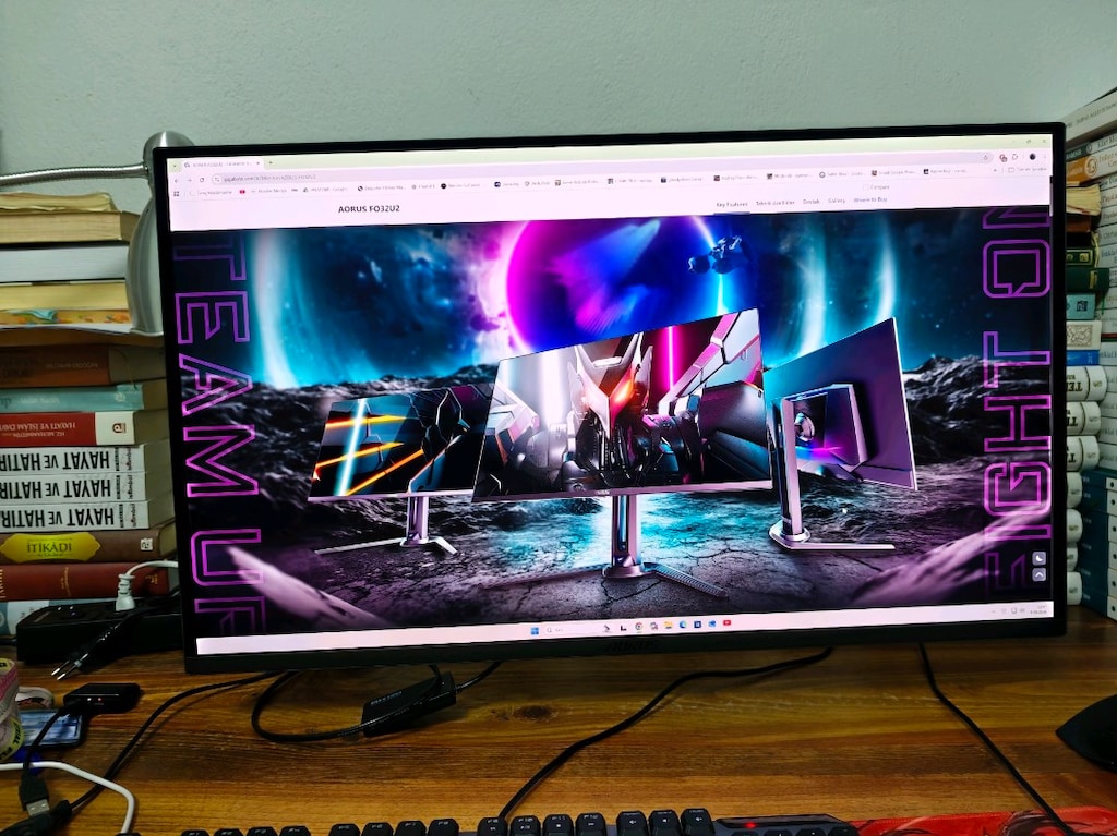 gıgabyte fo32u2 32 inç qd oled 4k 240 hz monitör 2 haftalık - 2